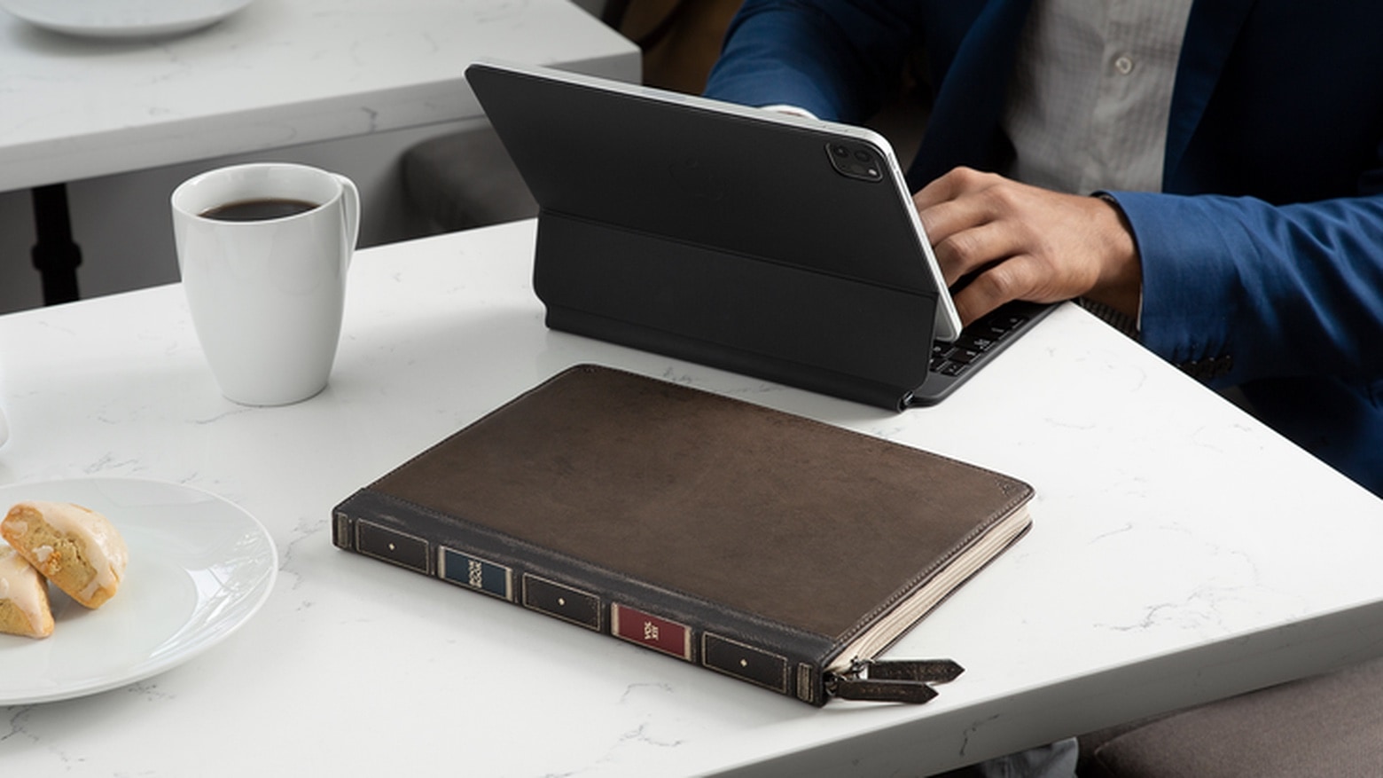 BookBook Cover turns iPad and keyboard into a medieval tome