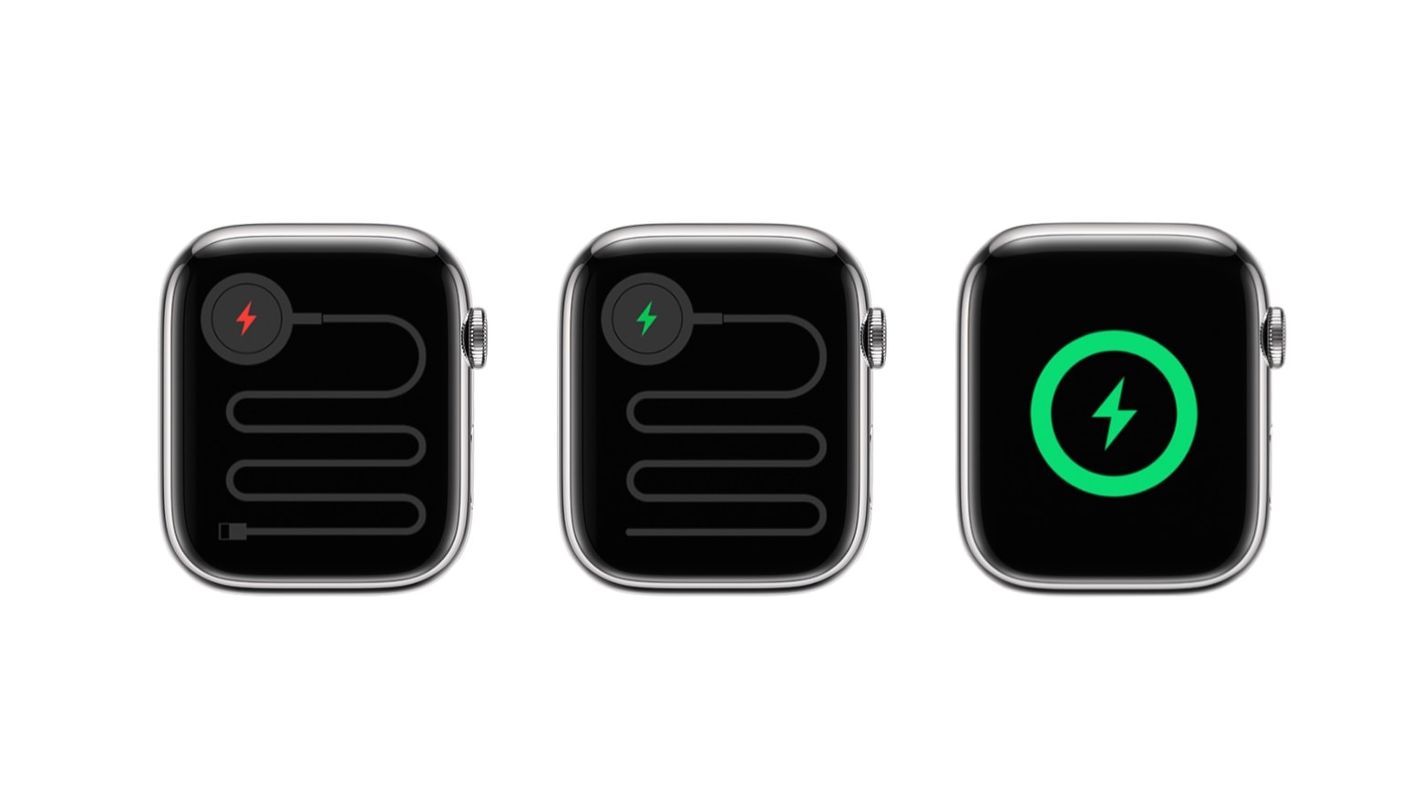 Apple watch sales charging screen