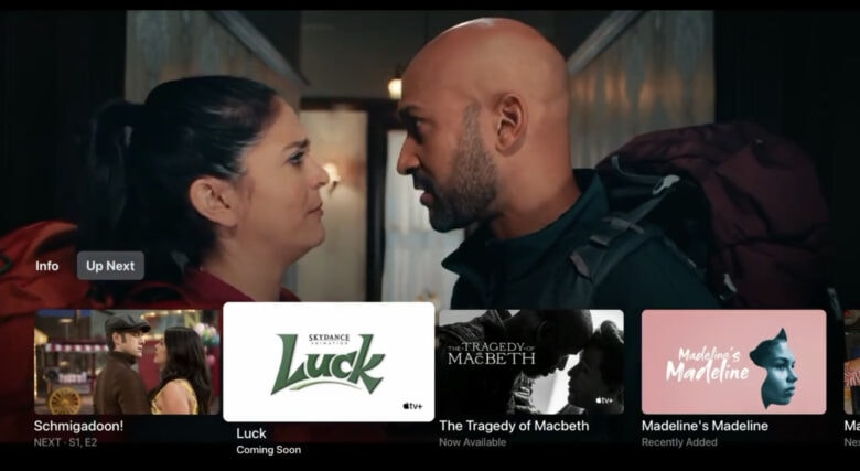 tvOS 15.4 with Up Next queue