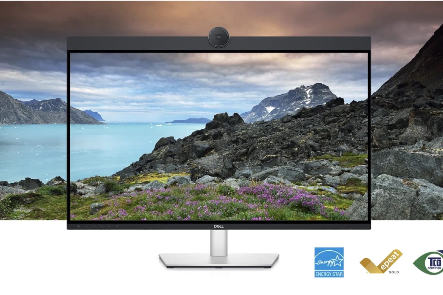 Dell's new 32-inch UltraSharp display features a built-in 4K webcam.