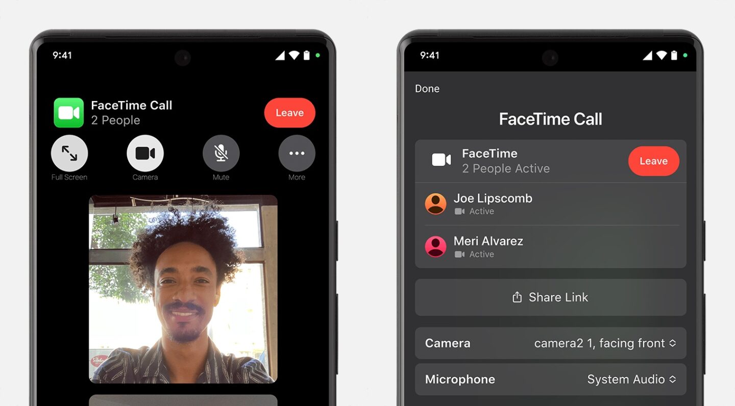 FaceTime on Android FaceTime call on an Android phone