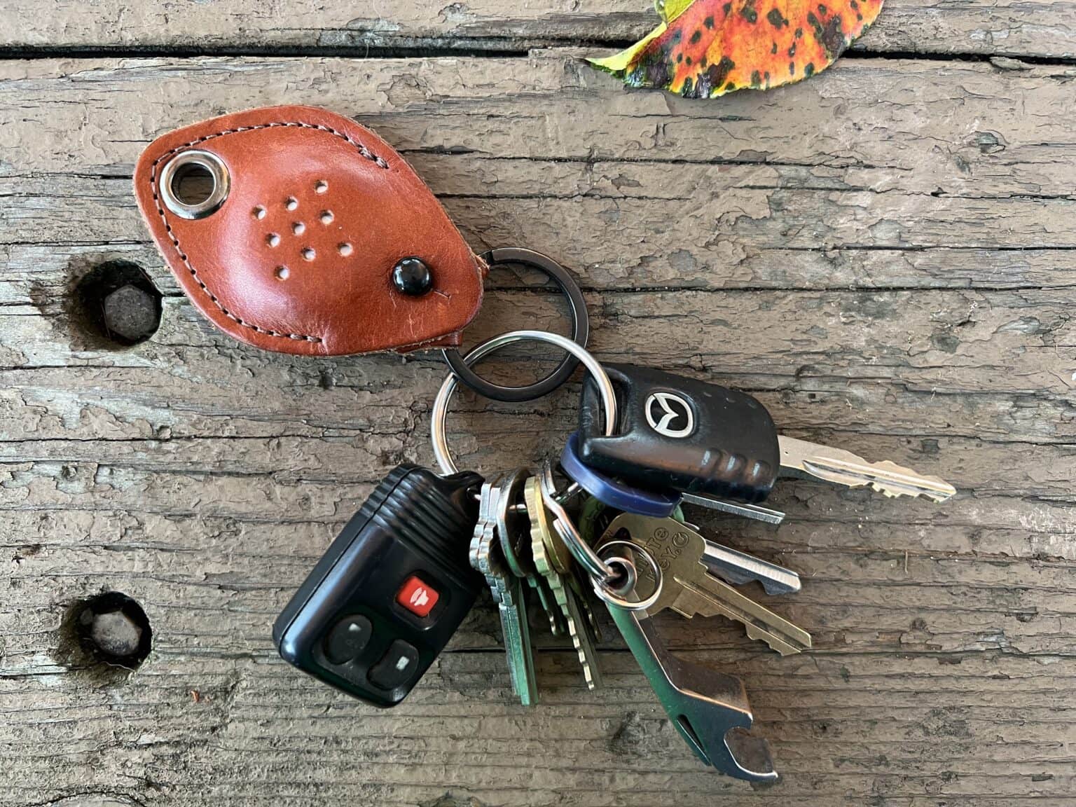 WaterField Designs Leather AirTag Keychain review: This keychain can handle a clutch of keys.