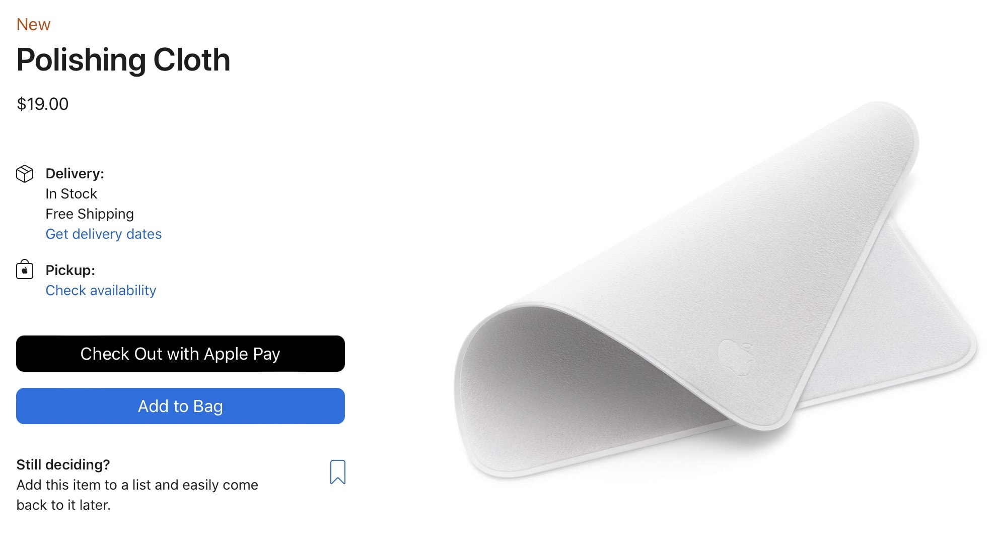 Apple Polishing Cloth