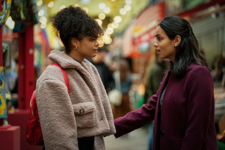 Suspicion recap: Natalie Thompson (Georgina Campbell) and her sister Monique (Lydia West) have some catching up to do.