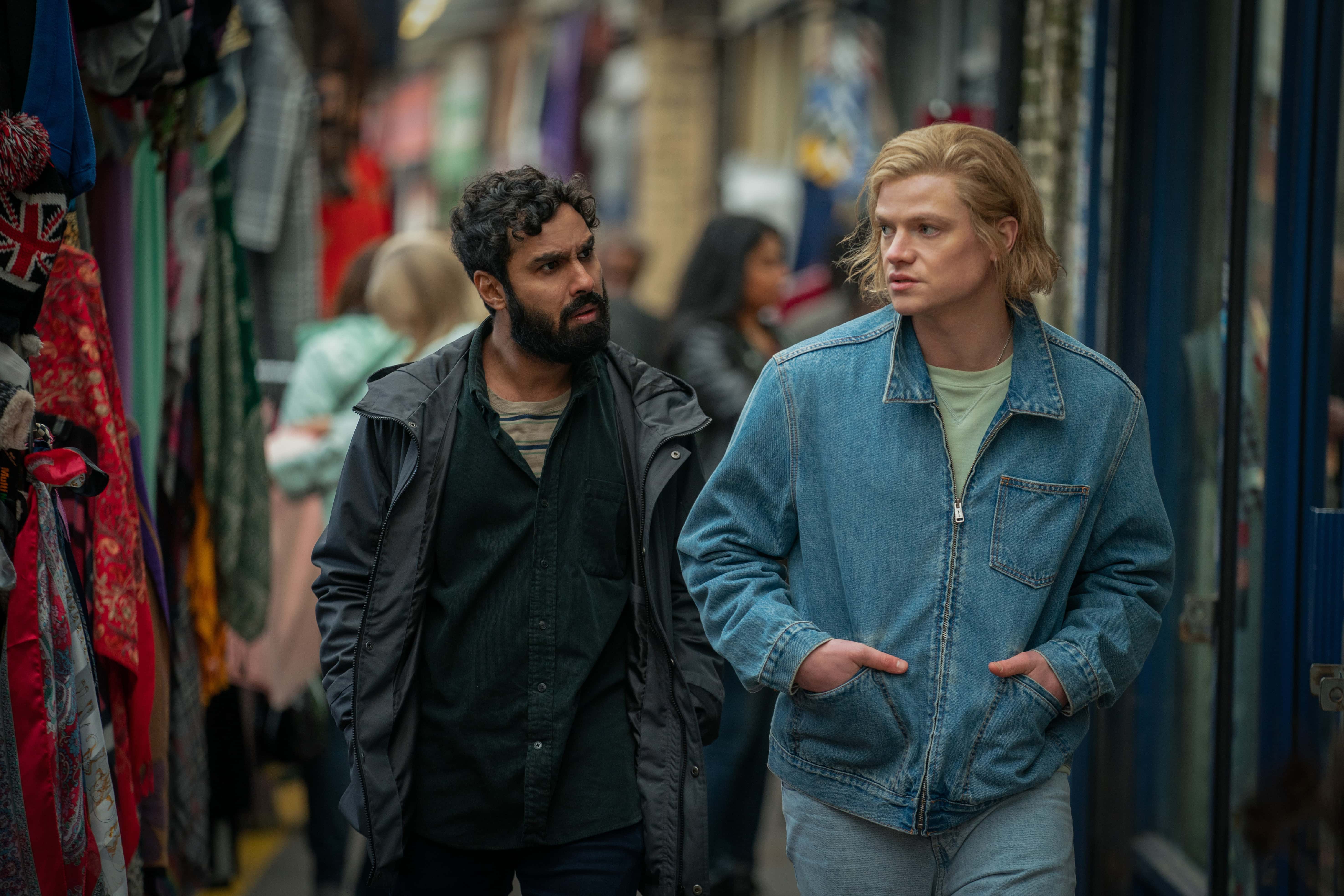 Kunal Nayyar and Tom Rhys-Harries in Suspicion