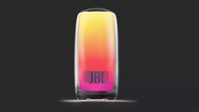 The JBL Pulse 5, music-synced light show included. 