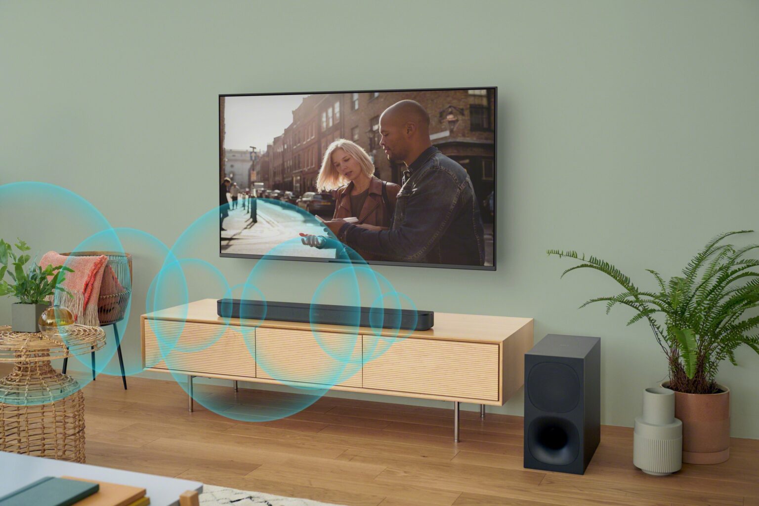 Sony's new soundbar and subwoofer combo add surround sound to your TV for $300.
