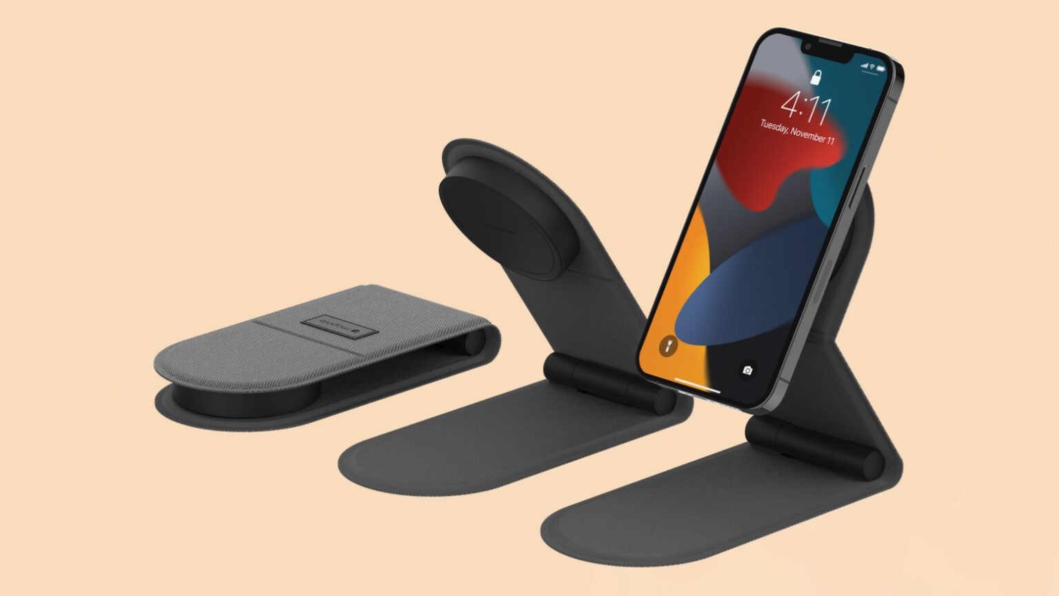 Mophie foldable iPhone stand is small enough to take anywhere