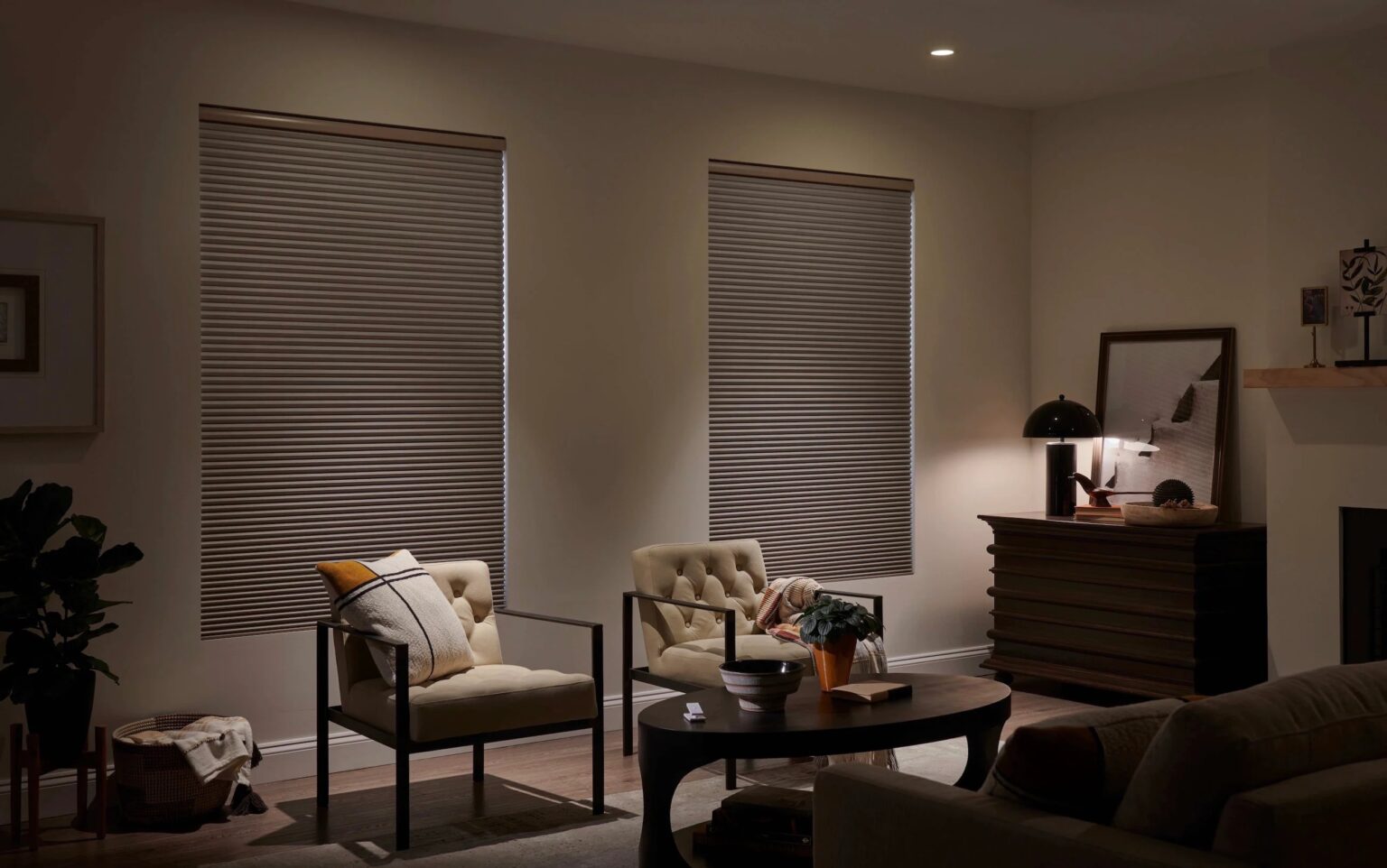 Some of Lutron's HomeKit-enabled Serena shades can really block a lot of light.