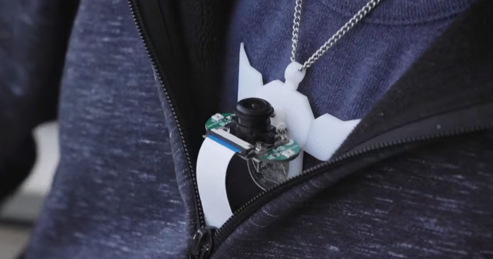 The wearable infrared camera can see what you're saying.