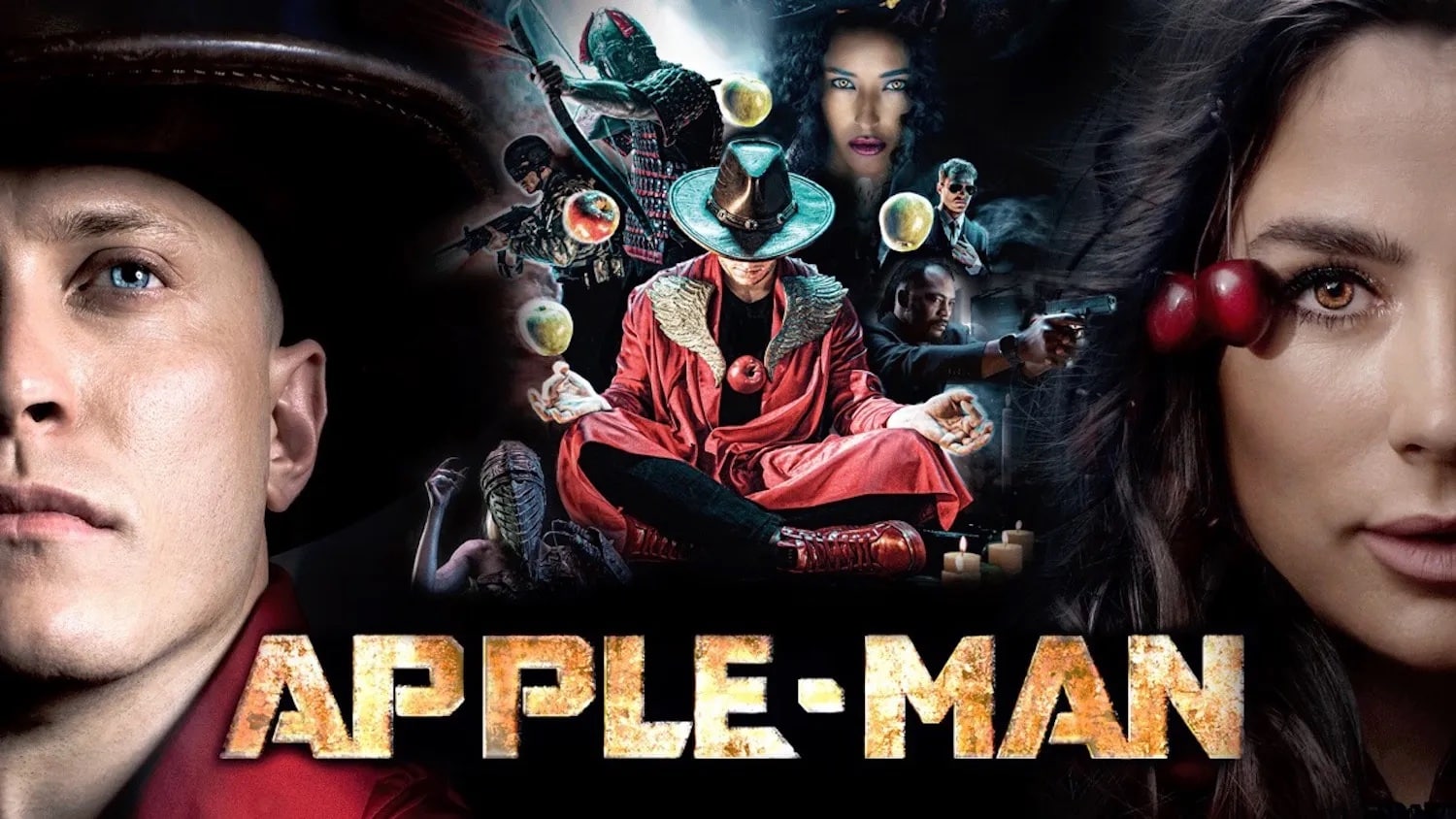 The movie is a super-hero satire about a guy who can levitate apples (the fruit).