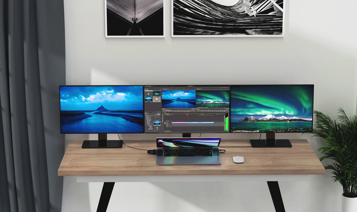 Hyper's new 4K docking station lets you easy run three external displays with your MacBook.