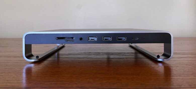 Satechi Type-C Aluminum Monitor Stand Hub for iMac ports