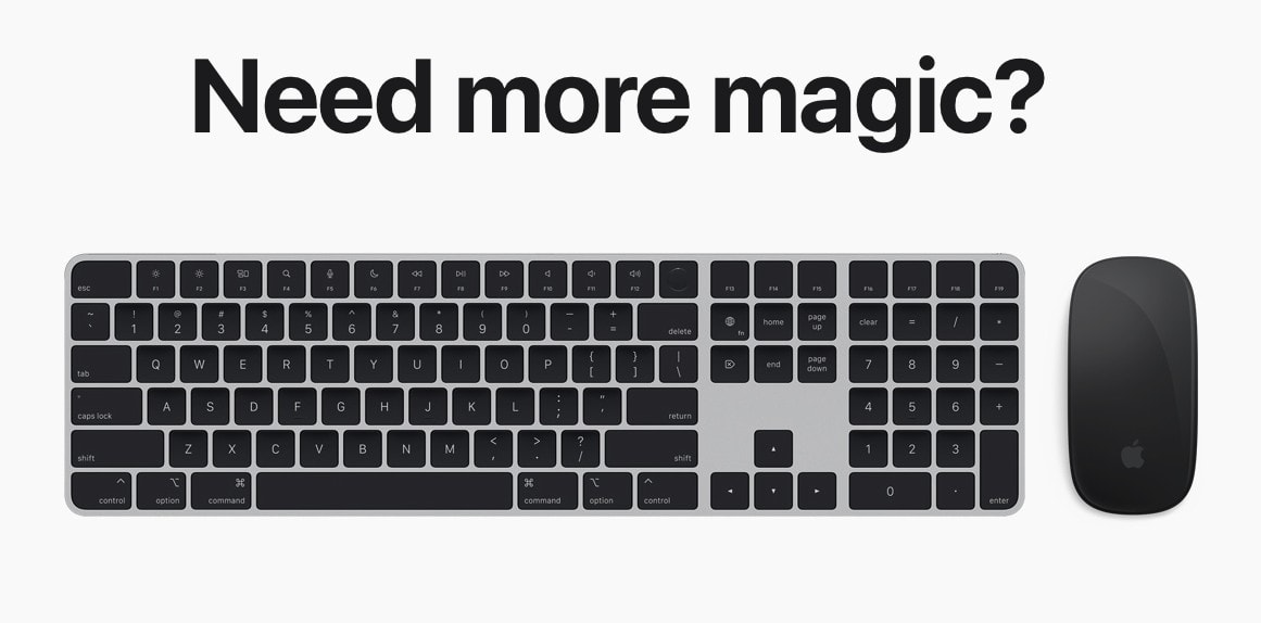 Apple's new black-and-silver peripherals dress up your desktop whether or not you buy them with the new Mac Studio or Studio Display.