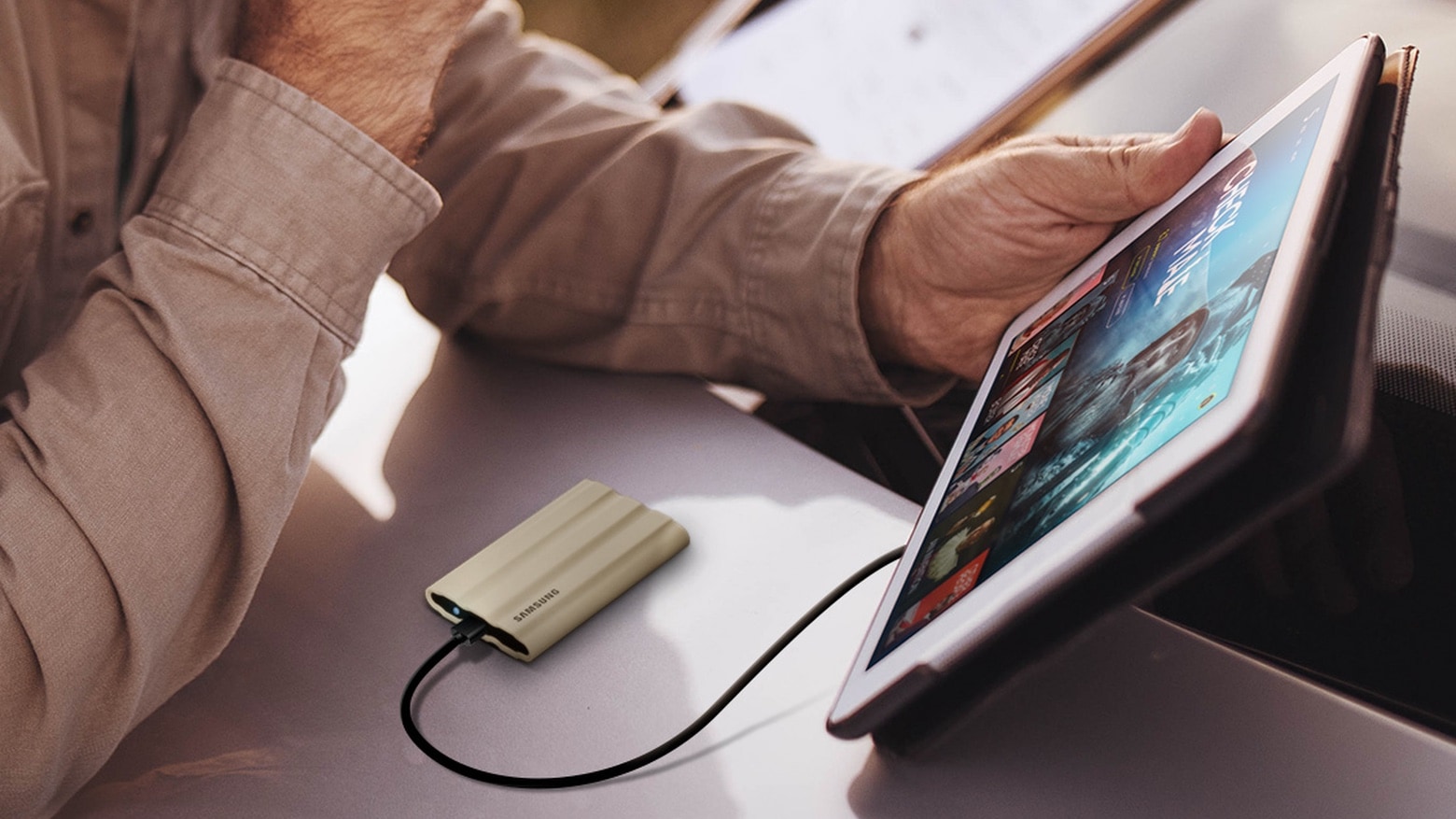 Rugged new Samsung T7 Shield SSD survives rain, drops and dust