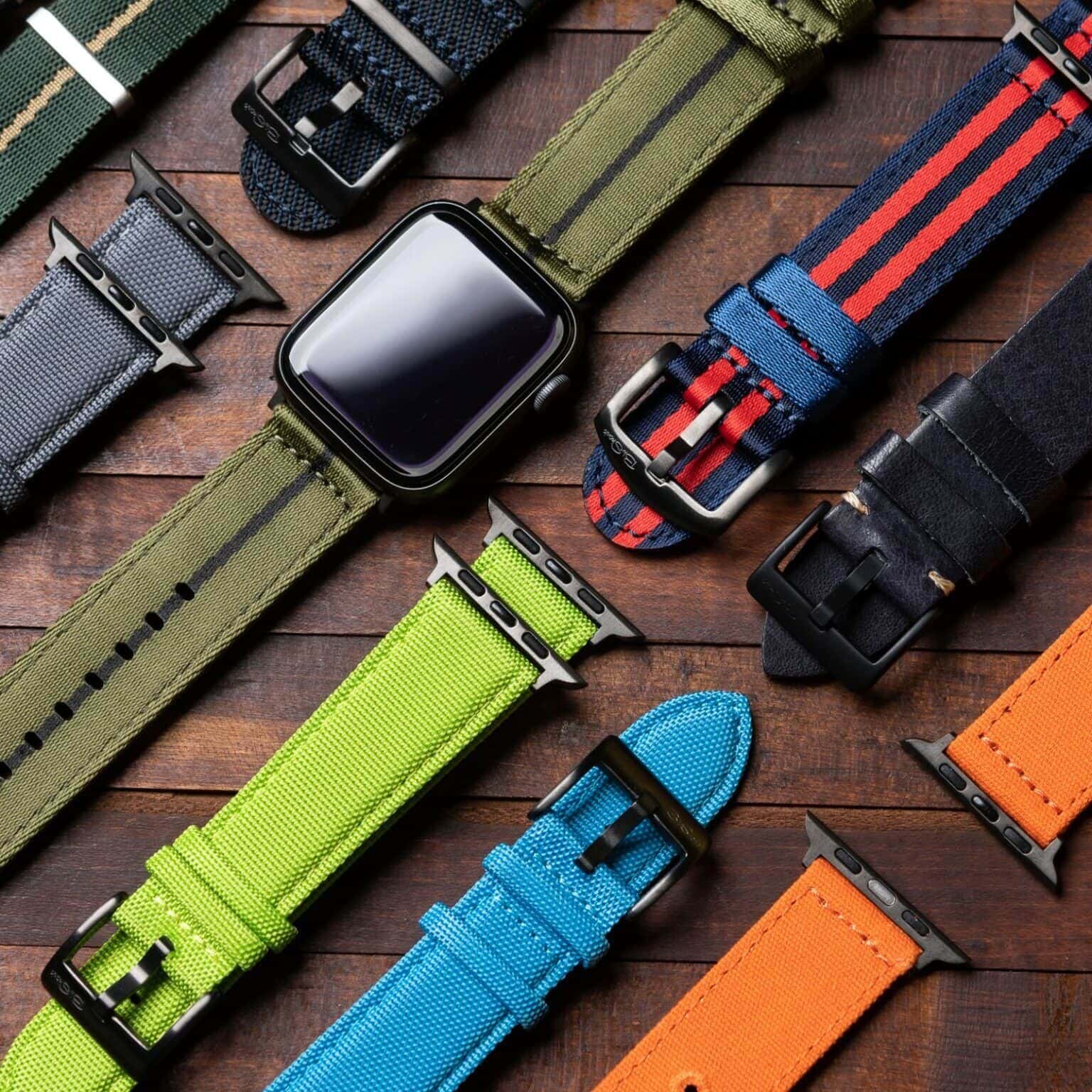 BluShark's Apple Watch bands come in a great variety of materials and colors.