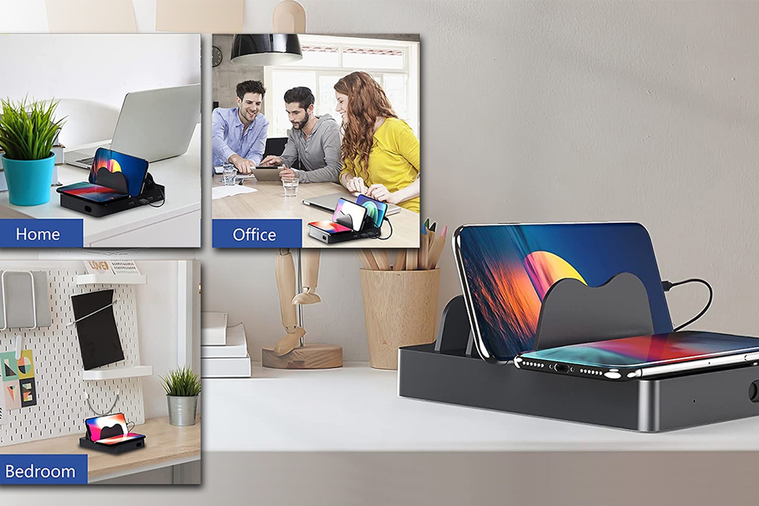 Eliminate desk clutter with this 5-in-1 wireless charging dock on sale.