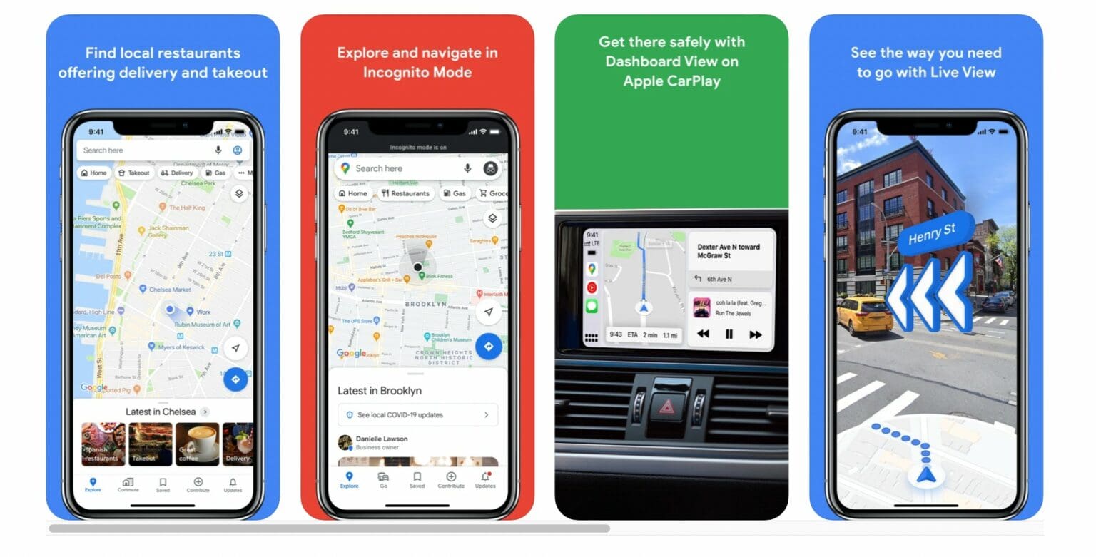 Google Maps improves navigation for iOS and adds features for Apple Watch.