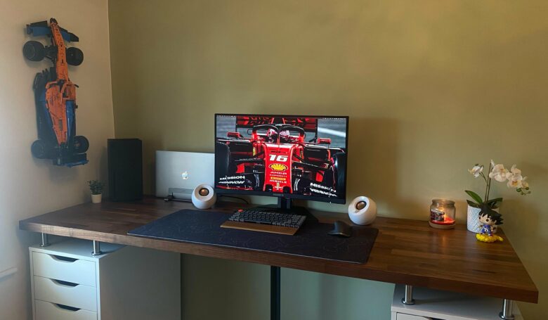 Those white desktop speakers might not be cutting it.