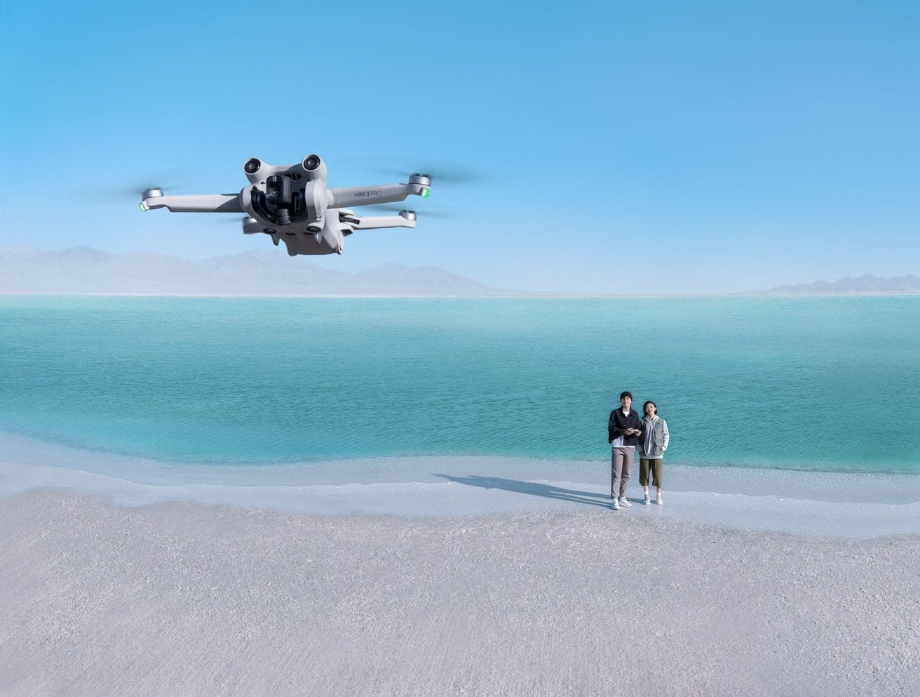 The DJI Mini Pro 3 can fly for 34 minutes on a standard charge.
