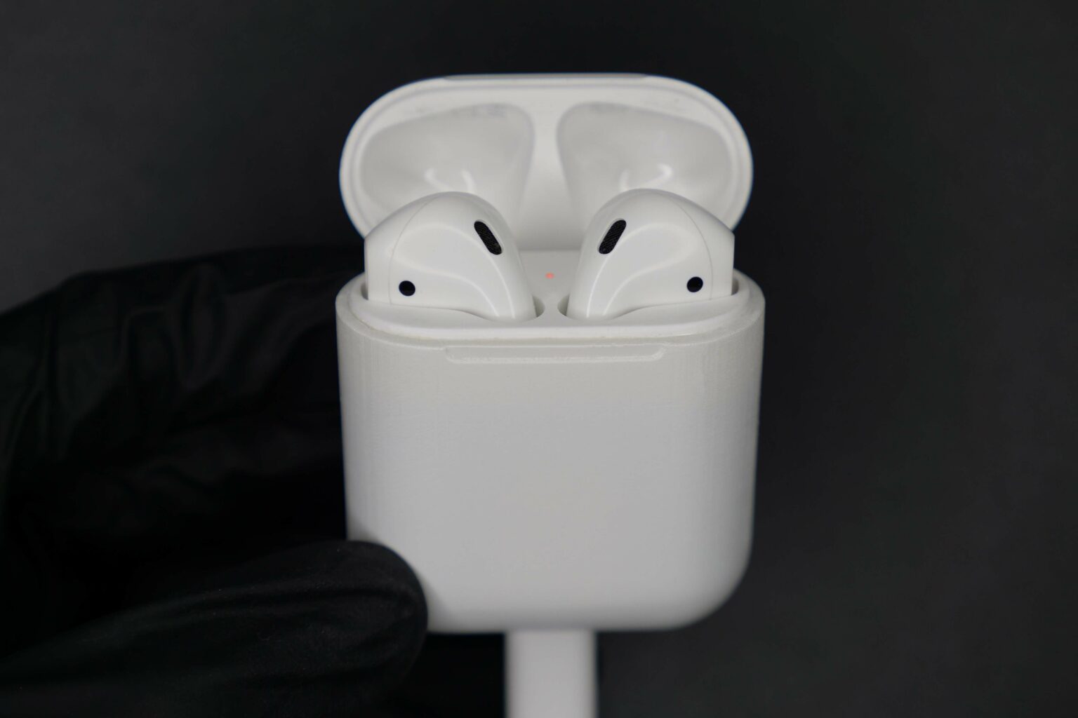 This AirPods charging case has a USB-C connection.