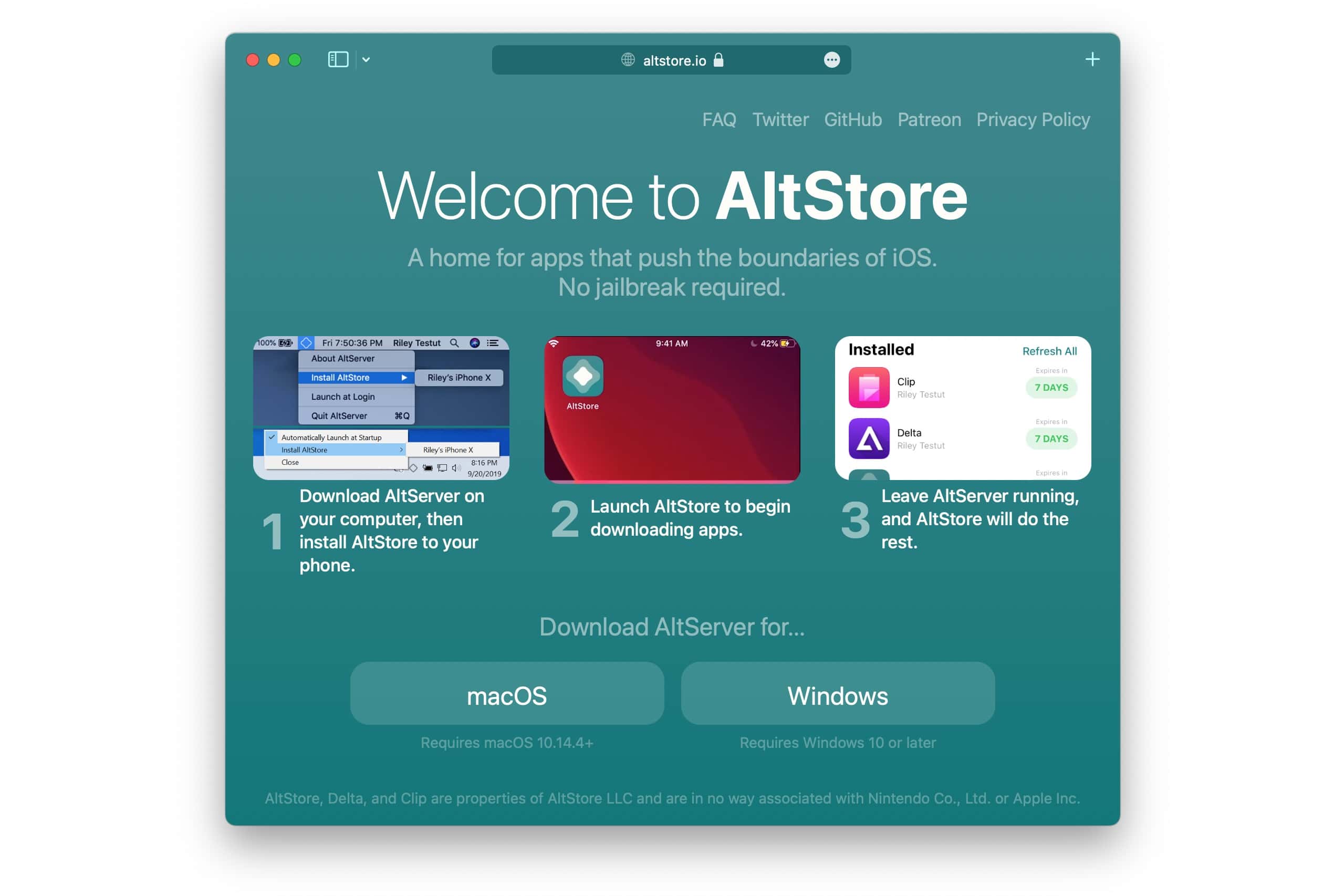 Get emulators, clipboard history and other banned apps on your iPhone without jailbreaking: Download AltStore from altstore.io.
