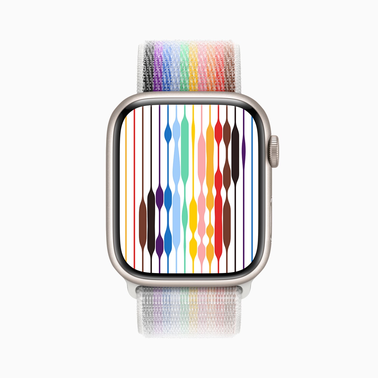 Have a closer look at the new Pride Threads face matching the Pride Edition Sport Loop. 