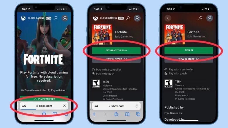 How to play Fortnite on iPhone via Xbox Cloud Gaming