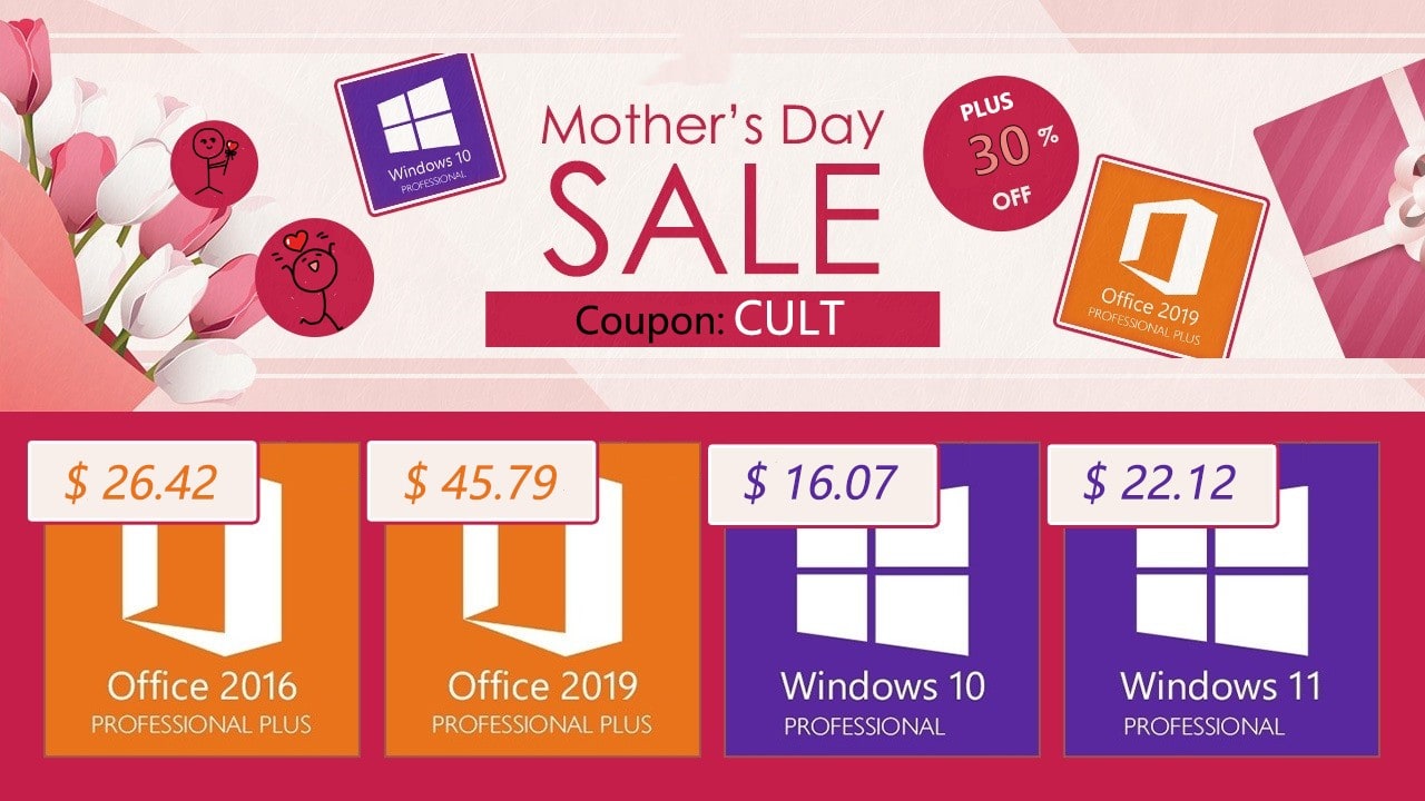 In CDKeylord's Mother's Day Sale, you can get 30% off with coupon code CULT.