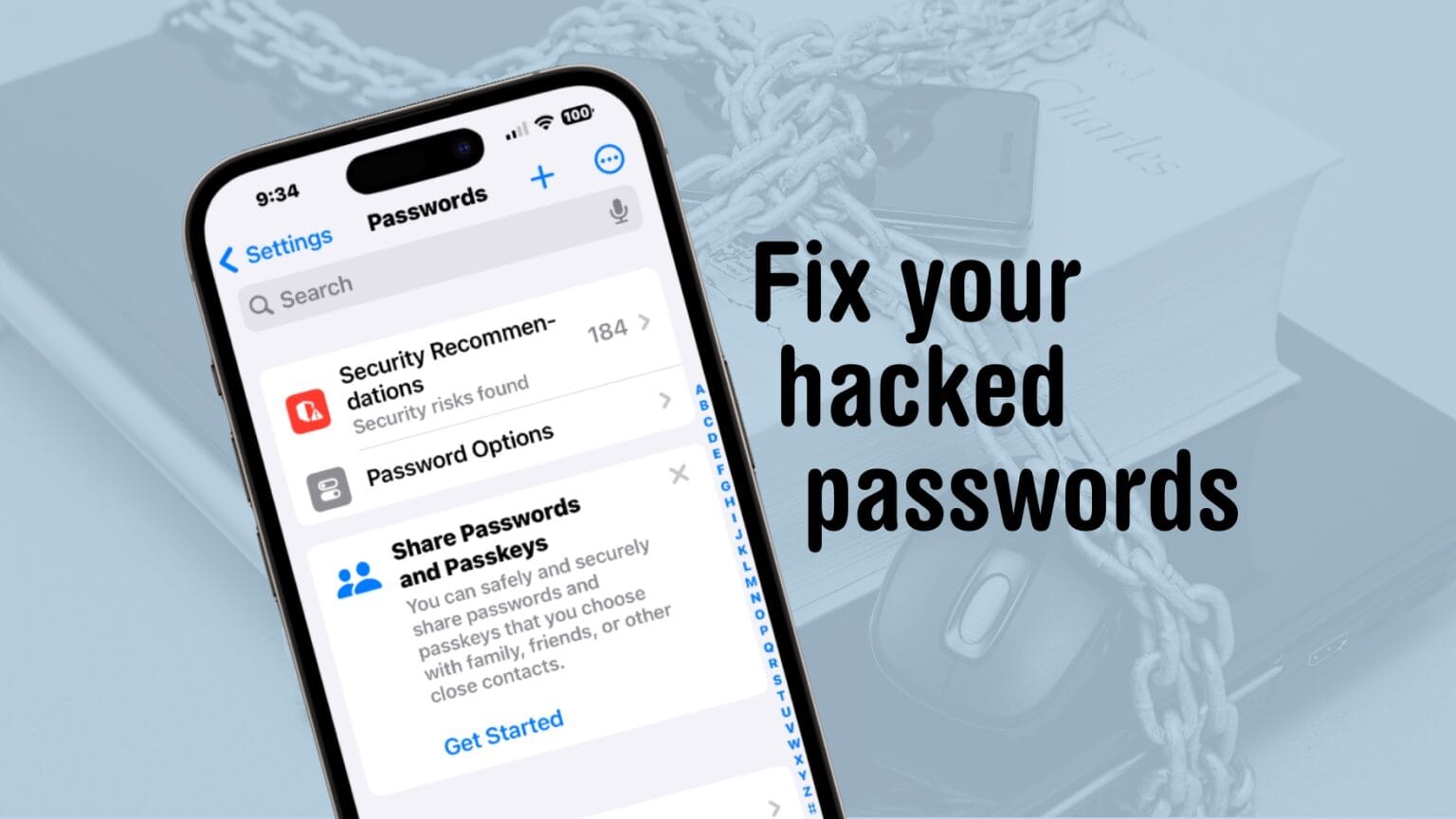 Use your iPhone to find and fix website passwords that hackers have stolen