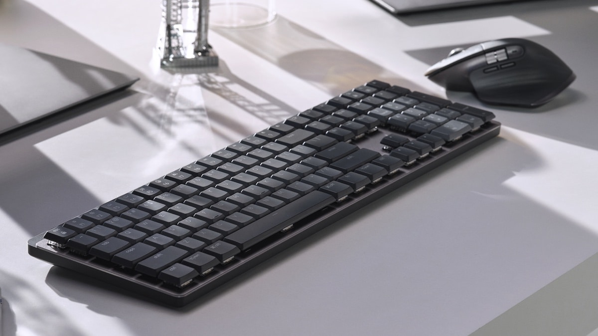 The new Logitech MX Mechanical Wireless Keyboard pairs with the updated MX Master 3S Wireless Mouse.