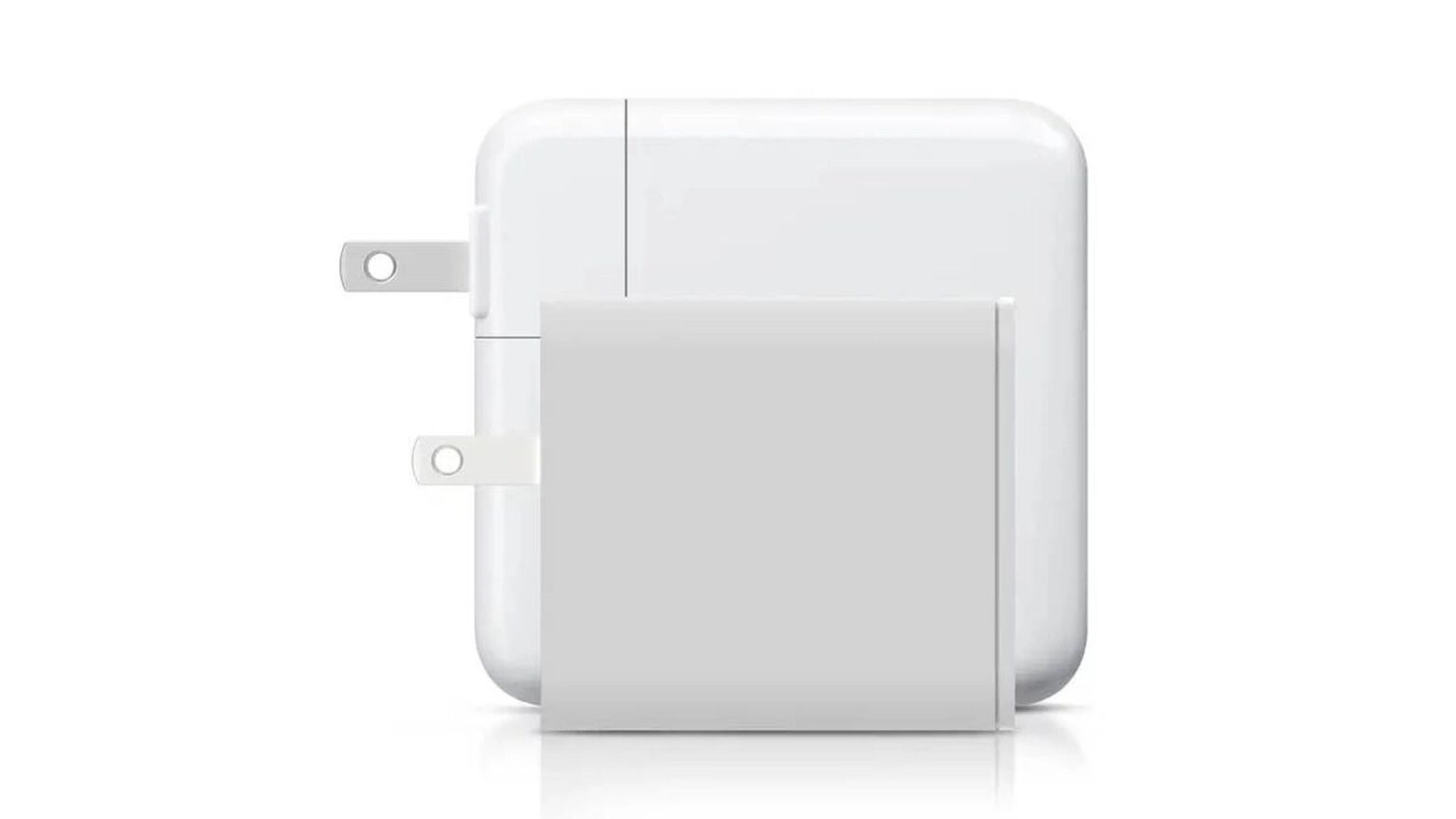 Compared to Apple's most similar charger, Mophie's 67W GaN unit is quite small.