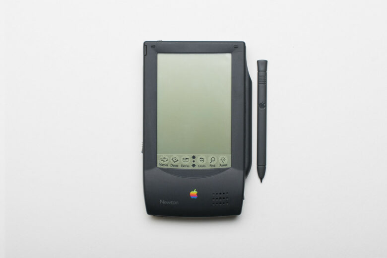 Newton MessagePad prototype with stylus.