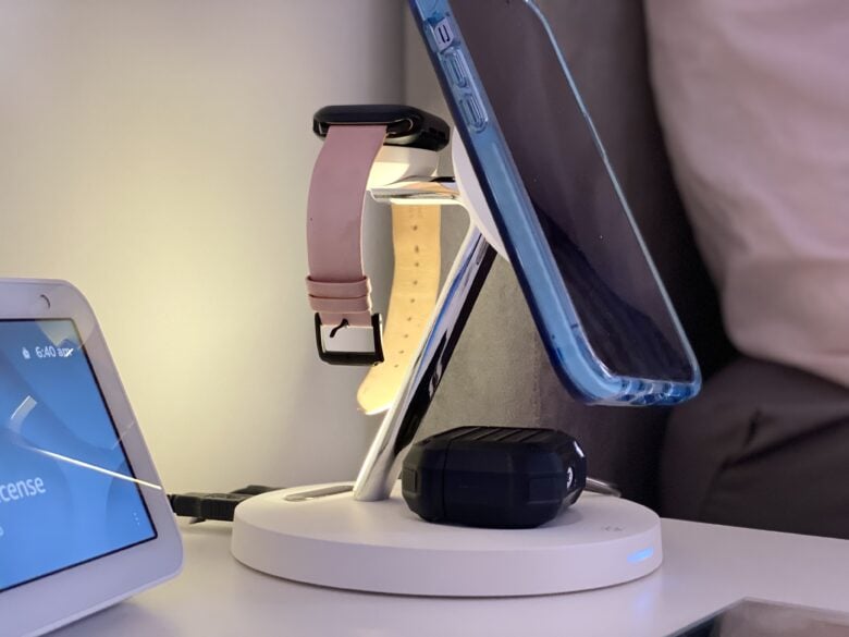 SwitchEasy MagPower 4-in-1 Magnetic Wireless Charging Stand giveaway: Keep your nightstand neat, with a space-saving charger.