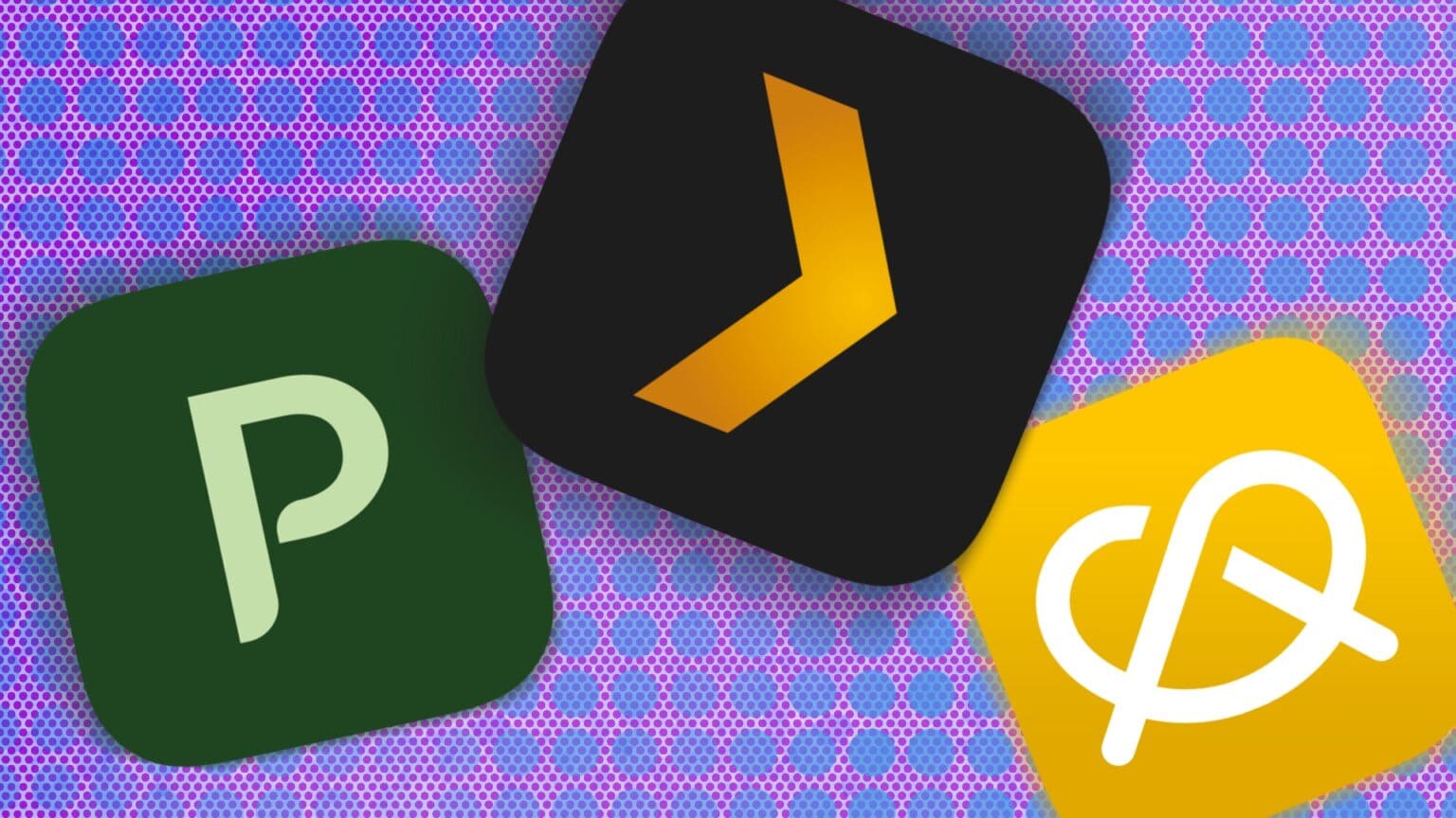 Planta, Plex, and Pretzel app icons