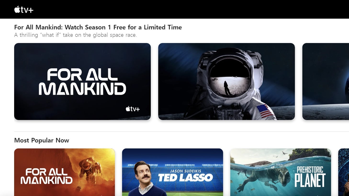 'For All Mankind' season 1 is now free to watch on Apple TV+