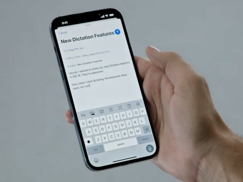 IOS 16 Dictation iOS 16 will make dictation far less cumbersome