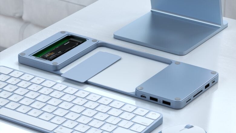 Satechi’s USB-C Slim Dock for 24-inch iMac ports and SSD enclosure