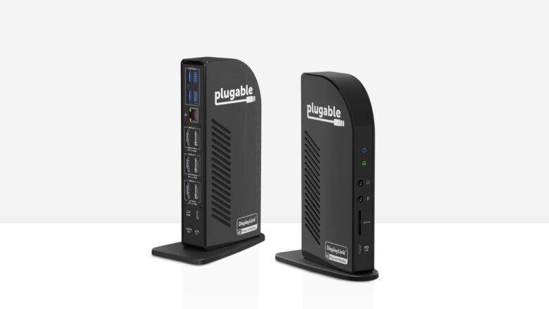 Add three hi-res monitors to your Mac with Plugable's new desktop dock