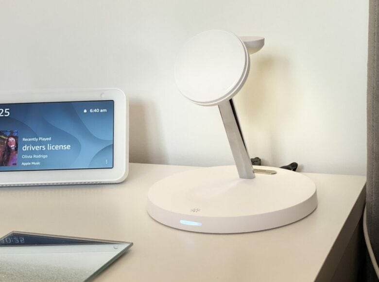 SwitchEasy MagPower 4-in-1 Magnetic Wireless Charging Stand: It's the perfect addition for your bedside table or desk.