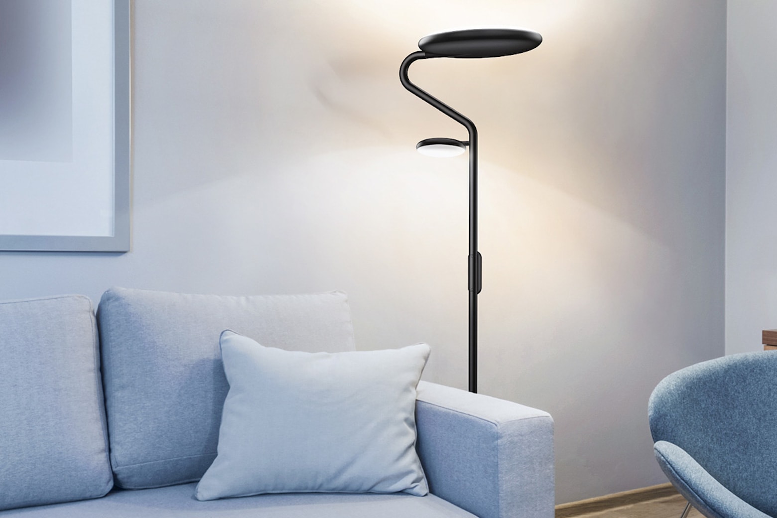 TaoTronics Mother Daughter LED Lamp includes a built-in reading light.