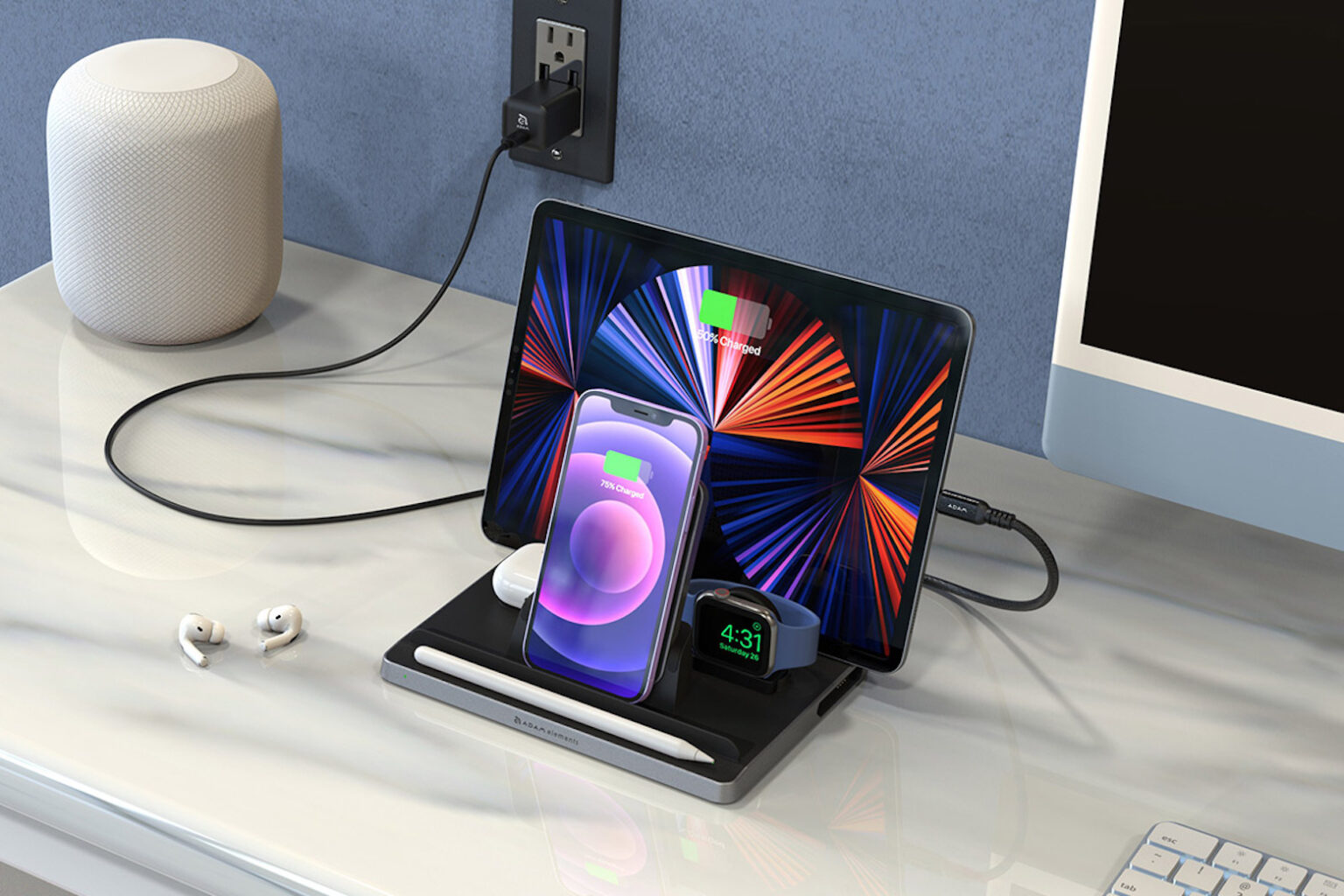 Add 5-in-1 wireless charging station to your iOS family.