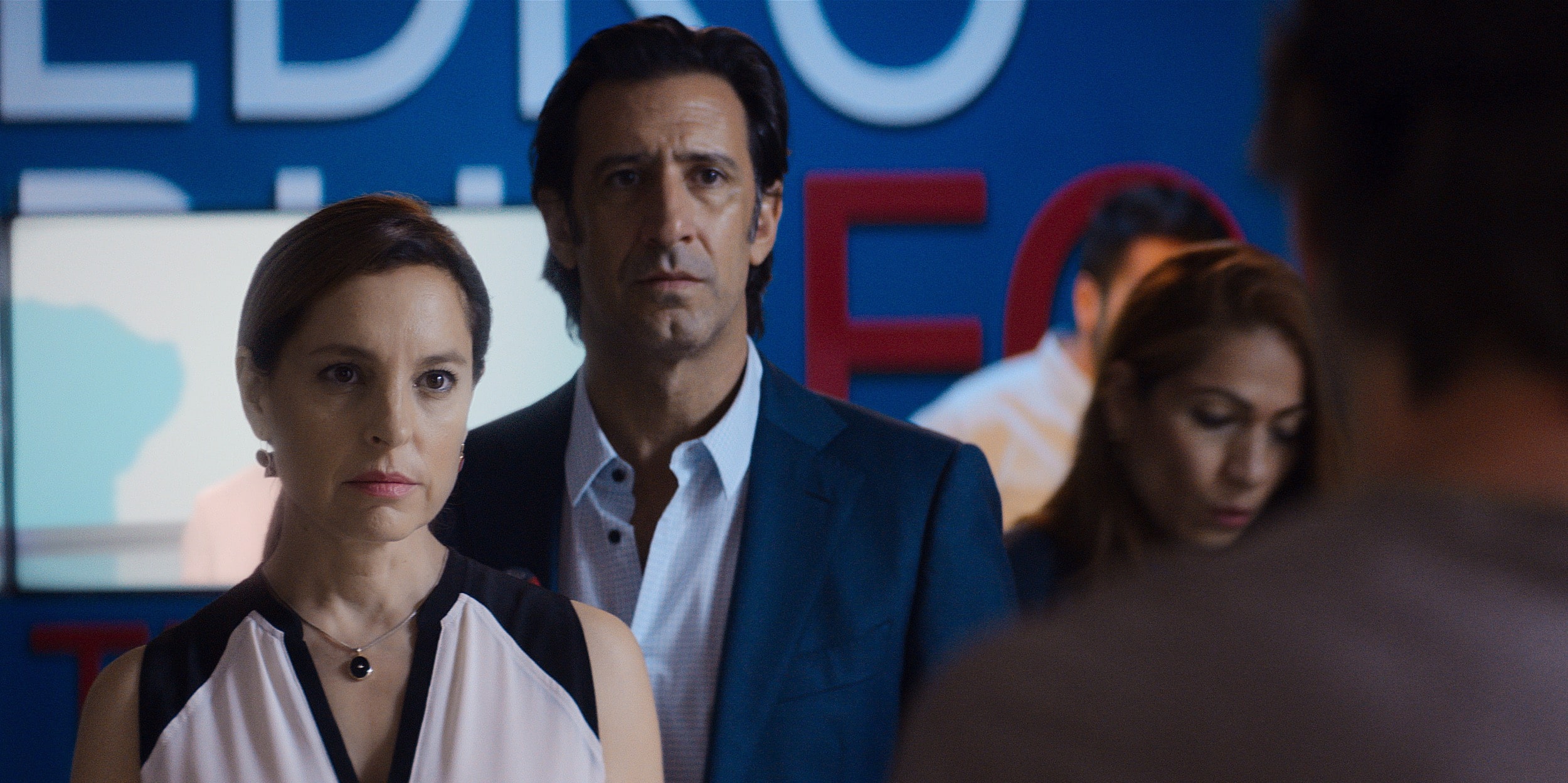 Now and Then recap Apple TV+: Ana (played by Marina de Tavira) and Pedro (José María Yazpik) hope for a positive outcome on election night.