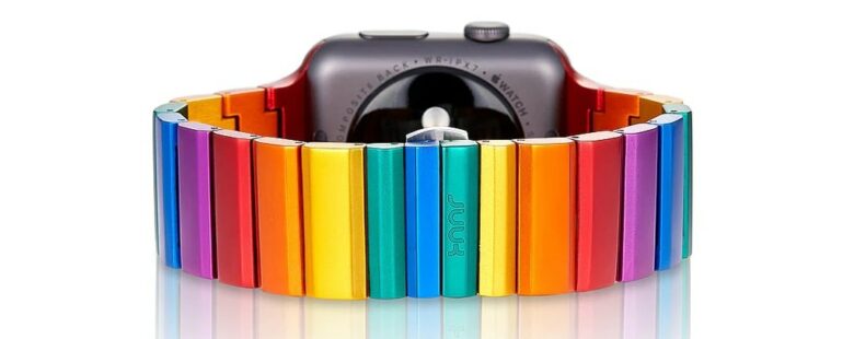 Forget Apple's Pride Edition watch bands. The Juuk Ligero is the rainbow Apple Watch band that will really turn heads.