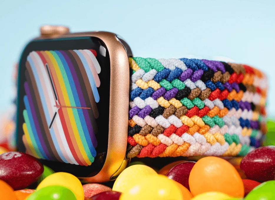 SwitchEasy's candy braided band offers the colors of the rainbow.