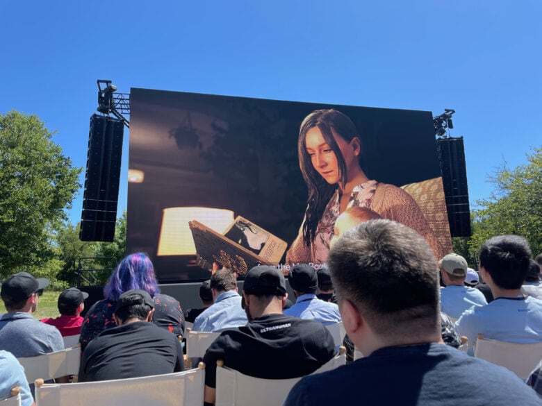 Apple does a great job diversifying its keynotes with broader representation. However, a small oversight is that the subtitled portions of the event were hard to read from the crowd. This was not any better for attendees <a href="https://twitter.com/twostraws/status/1533877060543709184?s=20&amp;t=nT-bJ0l_BL4BHaIWdknpSA">inside the Ring</a>.