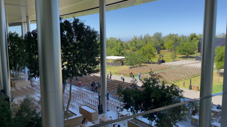 View of the event seating from the third floor.