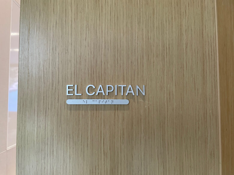 All of the rooms at the Apple Developer Center are named after versions of OS X and macOS. El Capitan is the meeting room, up next. The E in this "El Capitan" sign was originally slightly askew, <a href="https://twitter.com/sdw/status/1533591183259103232">but it was corrected</a> by <a href="https://apps.apple.com/us/app/halide/id885697368">Halide</a> developer (and Apple Design Award winner) Sebastiaan de With.