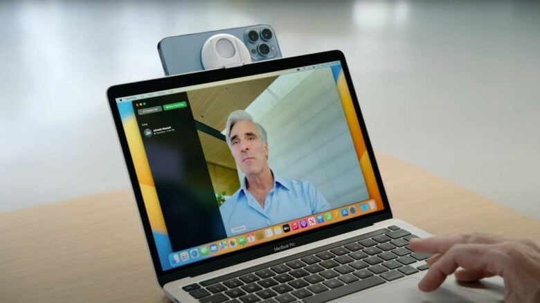 Craig using Camera Continuity on macOS