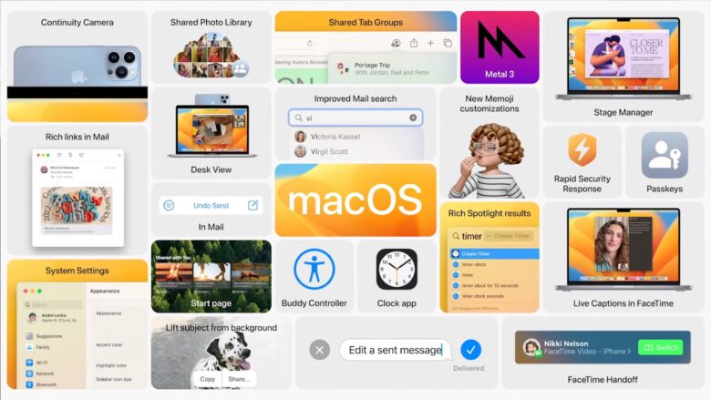 macOS Ventura is packed with features.